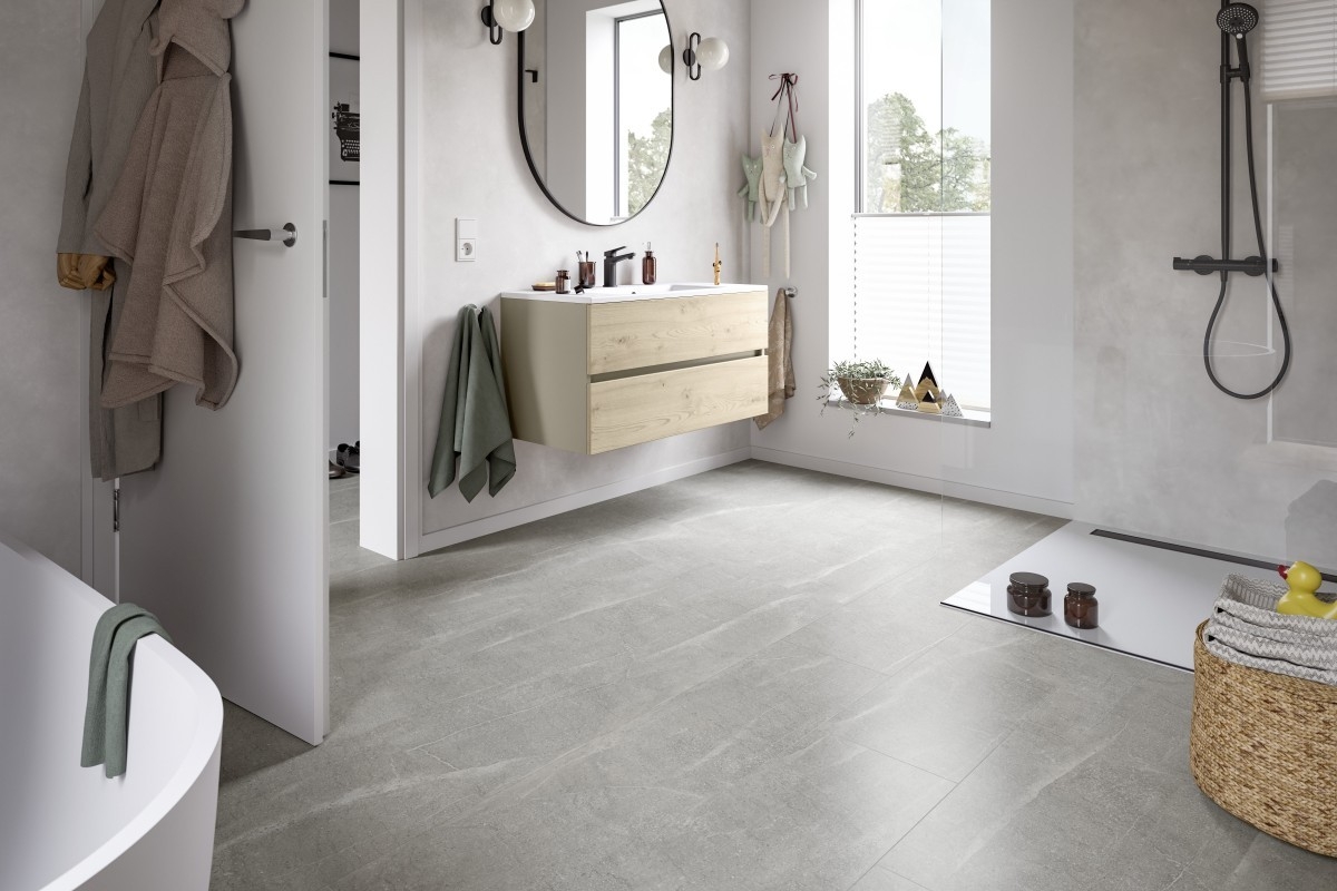 Egger ELF243 Mramor Candela svetlosivý AQUA+ Kingsize - náhľad