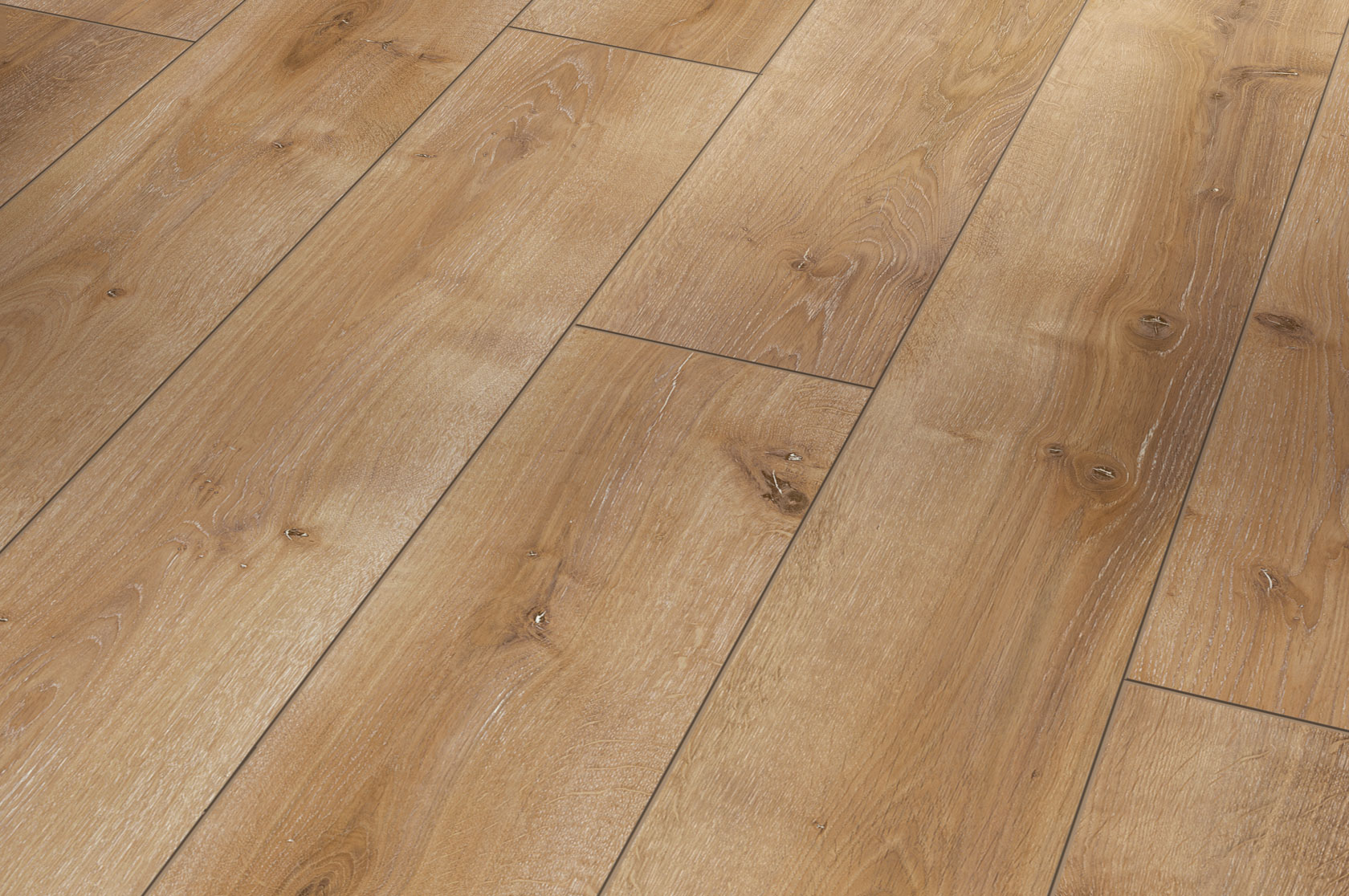 Dub Monterey jemne bielený / sedliacky dizajn / 4V drážka 1517684 - náhľad