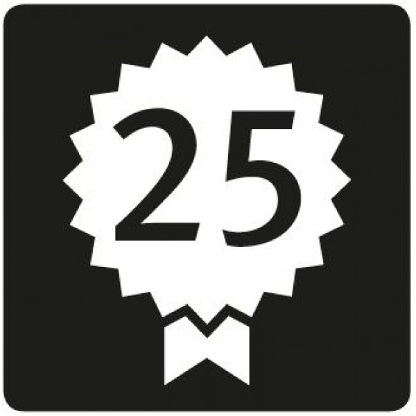 гарантия 25 лет. печать гарантия 25 лет.