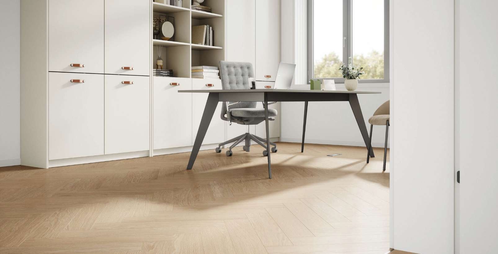 K843 Dub Natural Darcy / Herringbone - náhľad